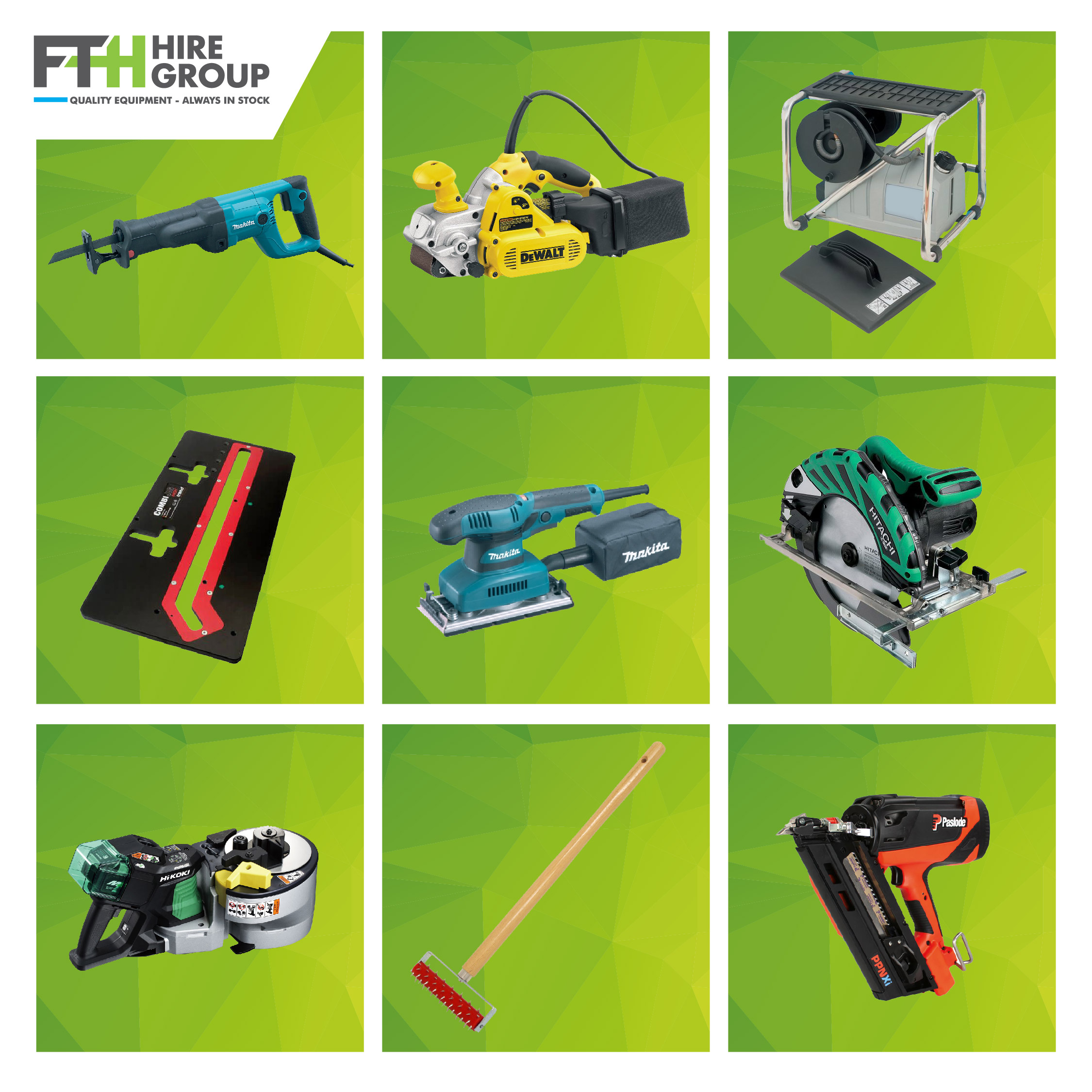 Our Range of Tools & Equipment from FTH Hire Group